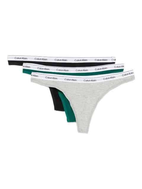 Calvin Klein lot de trois strings à bande logo
