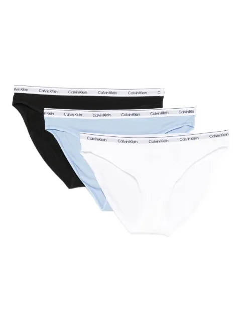 Calvin Klein slips à taille à logo (lot de 3)