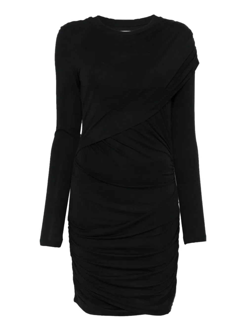 Maison Etoile Denise draped mini dress - ブラック