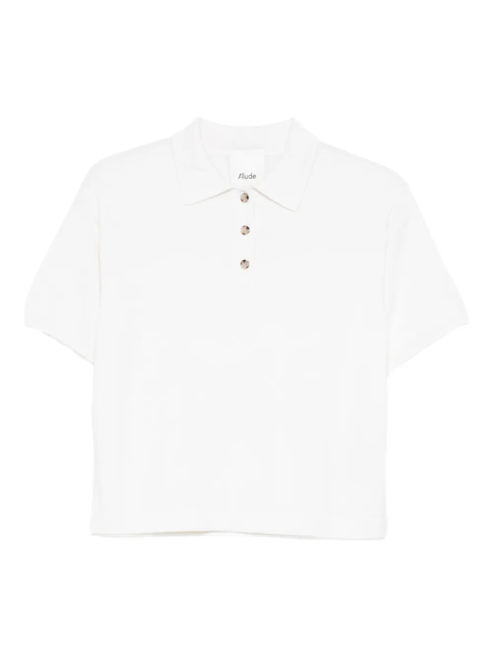 Allude buttoned polo top - Toni neutri