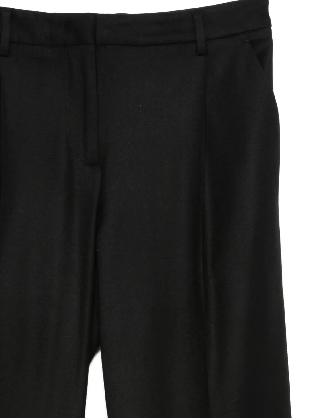 Lardini Straight-leg Pleated Trousers In Black