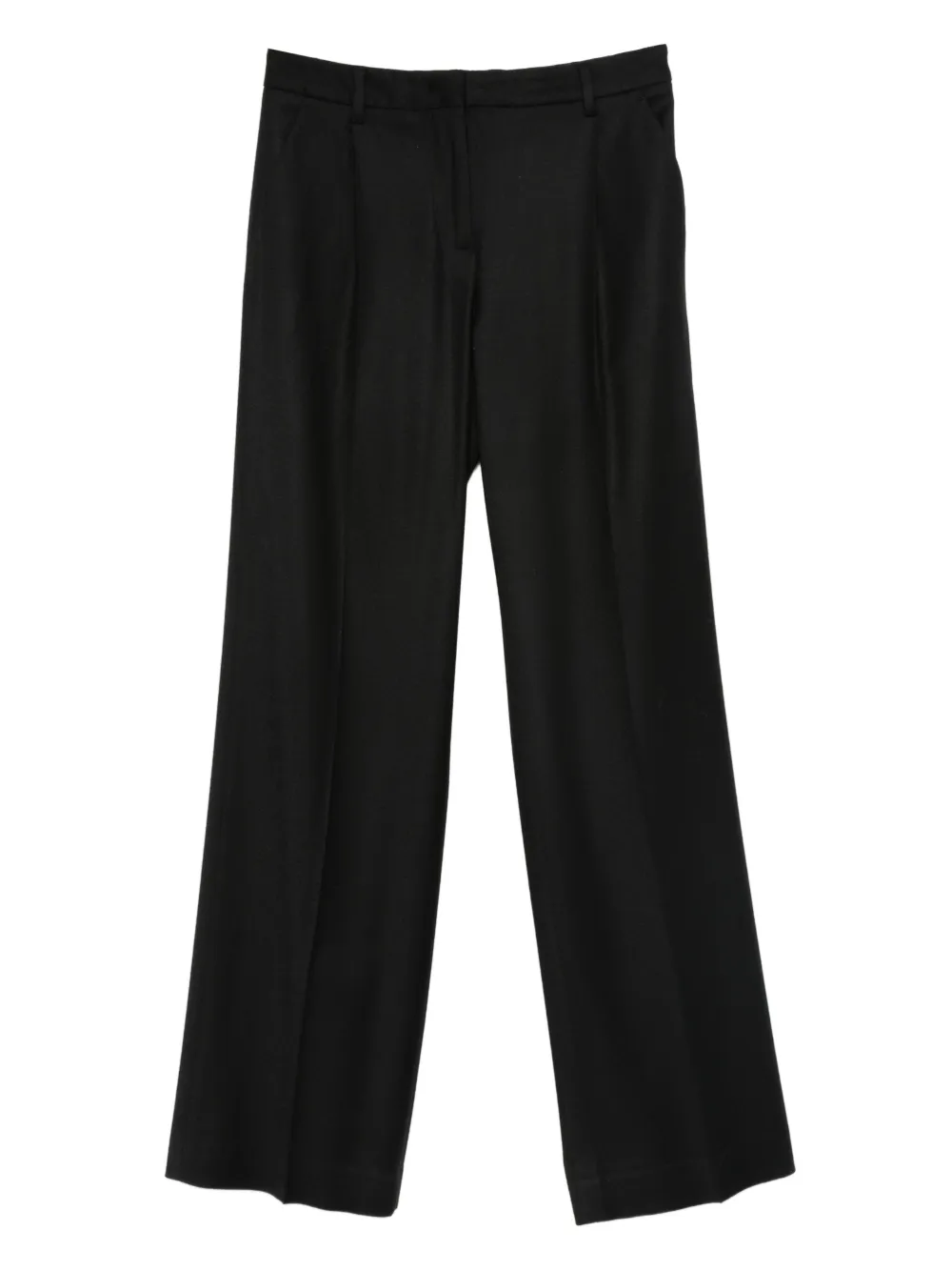 Lardini Straight-leg Pleated Trousers In Black