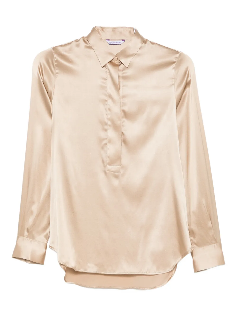 Guglielminotti buttoned long-sleeved top - Toni neutri