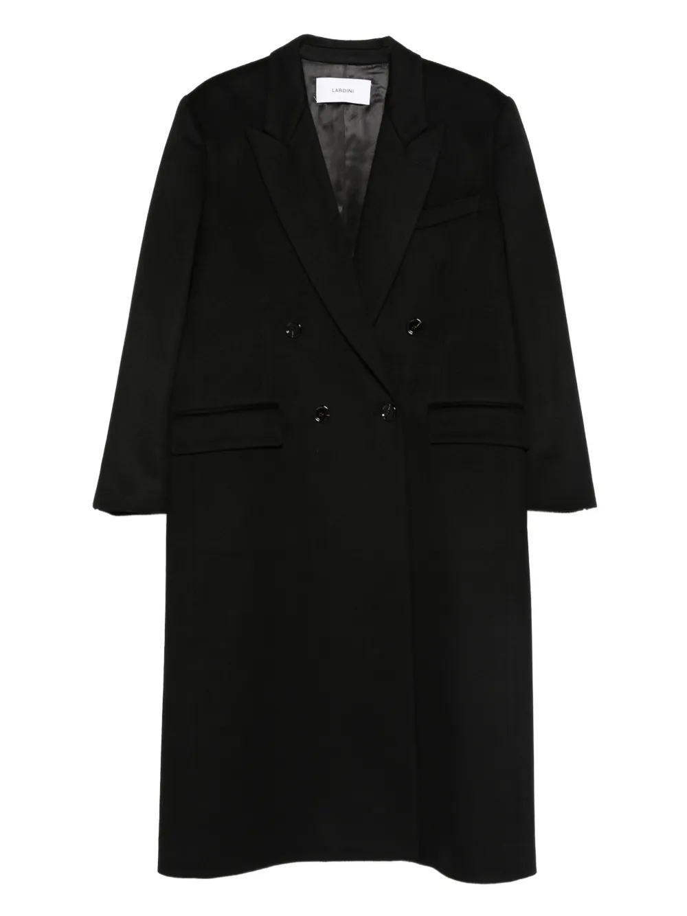 Lardini Martin double-breasted coat | Black | Image 1