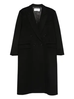 Saint Laurent Long Coat | Black | FARFETCH