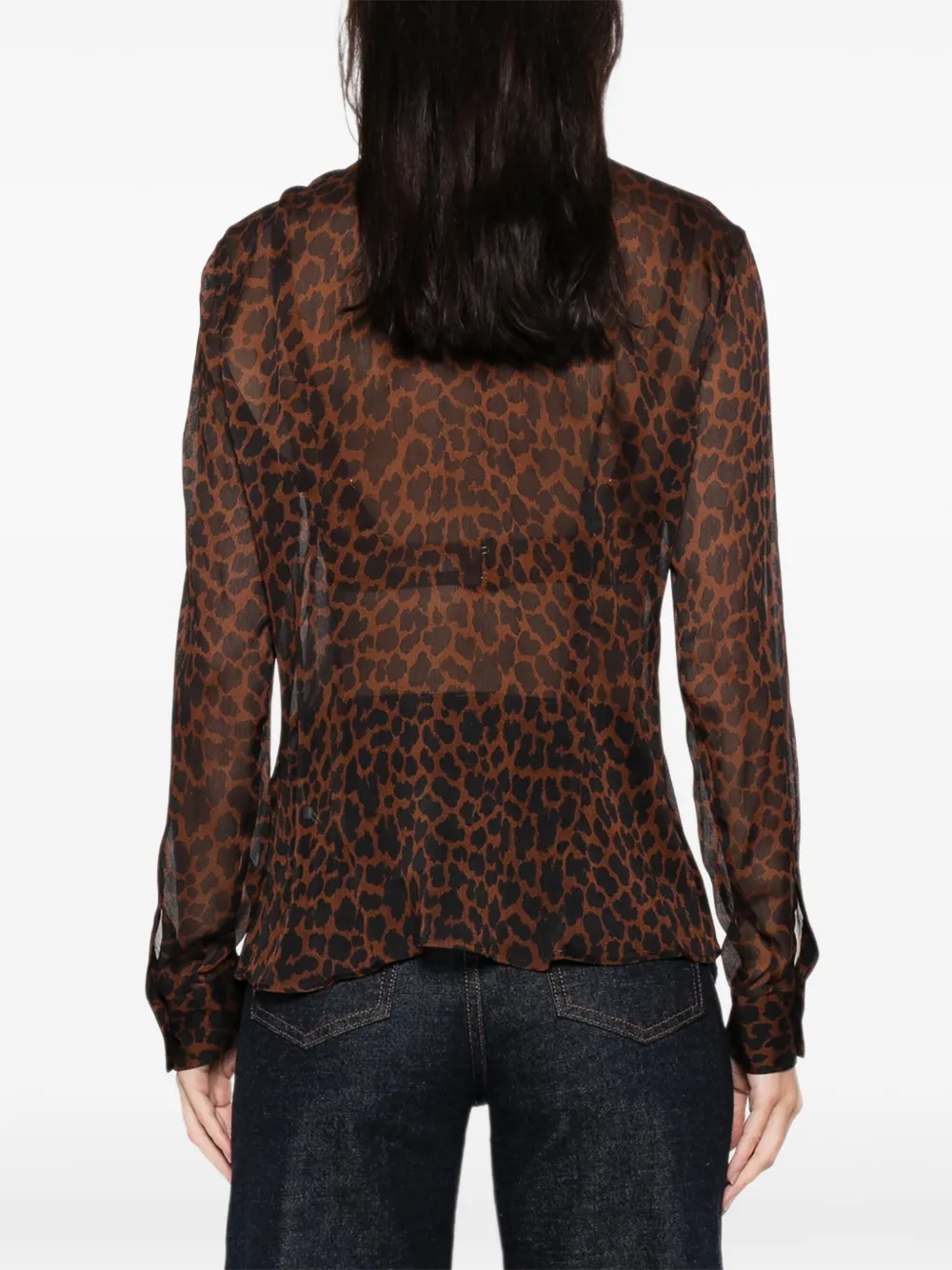 Guglielminotti Animal-print Shirt In Brown