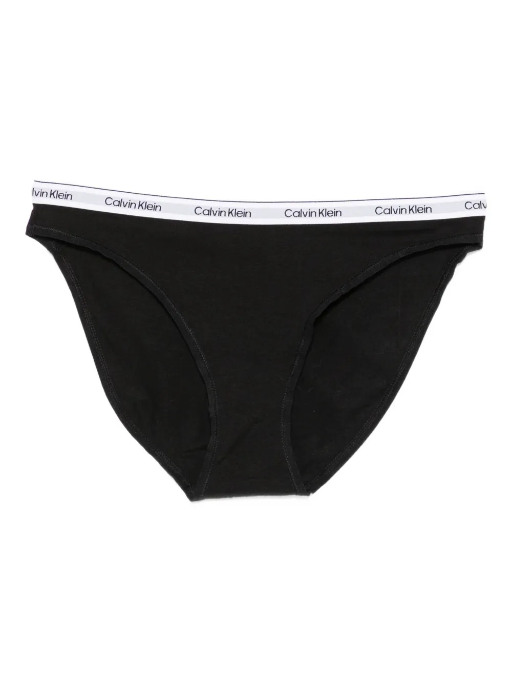 Calvin Klein Vijf slips met logoband - Zwart