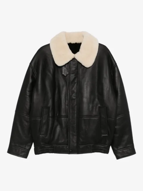 Yves Salomon shearling-collar jacket