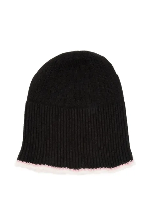 Barrie ribbed-trim beanie hat
