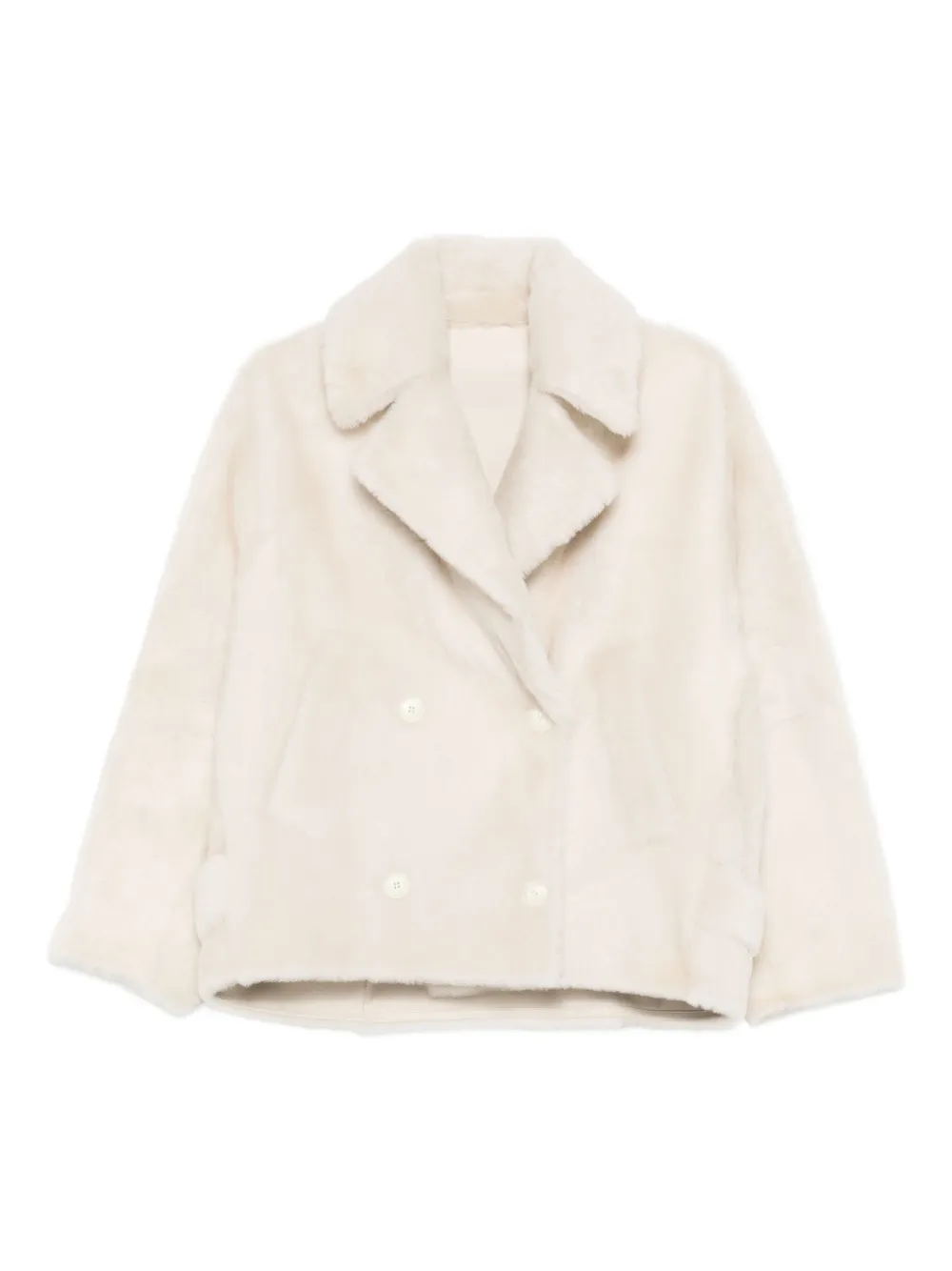 Yves Salomon double-breasted jacket | White | Image 1