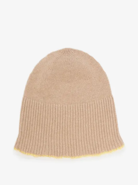 Barrie ribbed-trim beanie hat