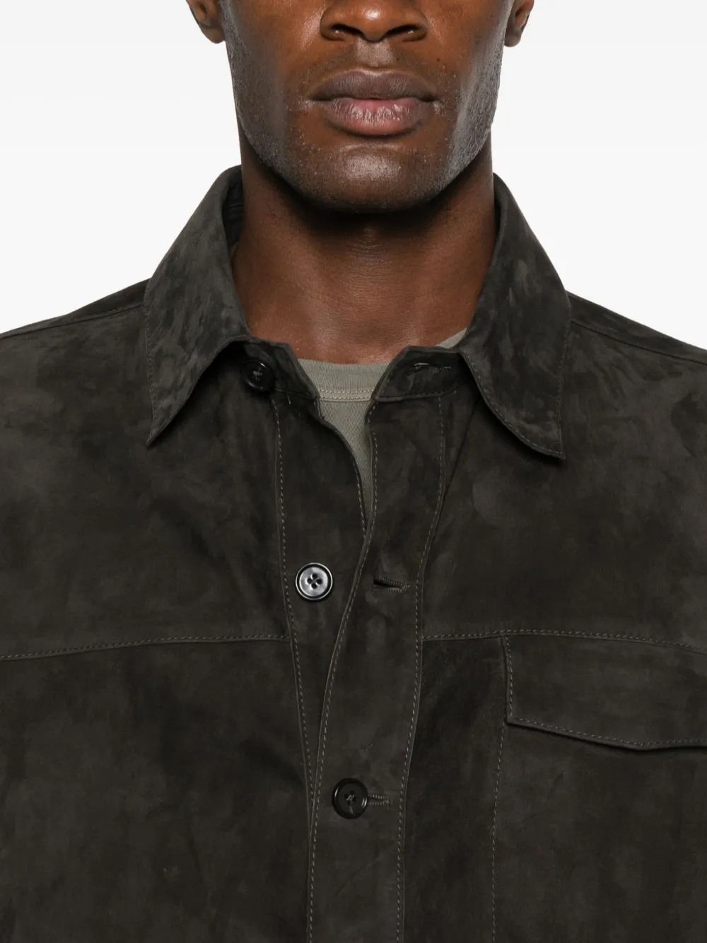 Arma Shirtjack met zakken en knopen Bruin