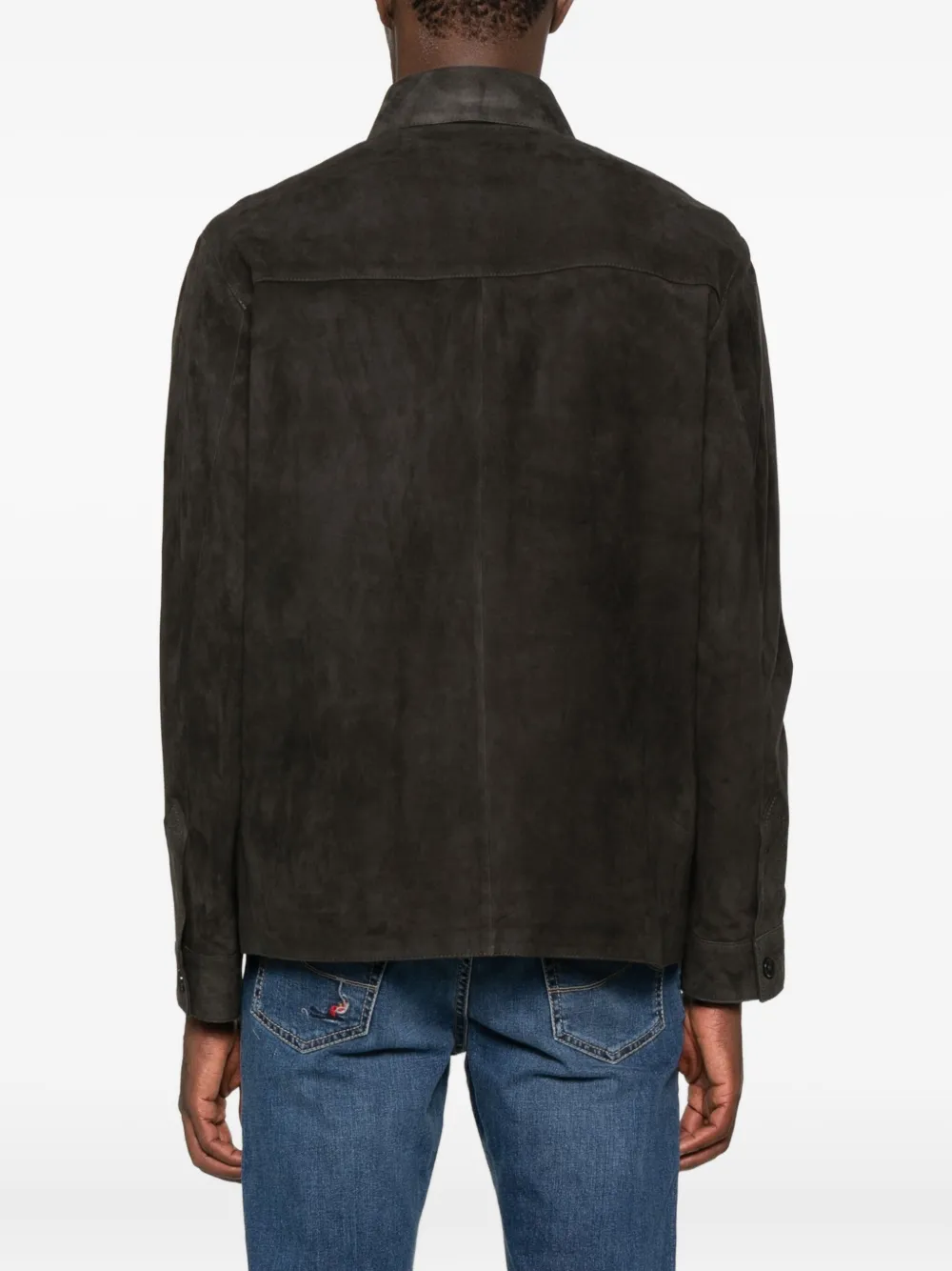 Arma Shirtjack met zakken en knopen Bruin