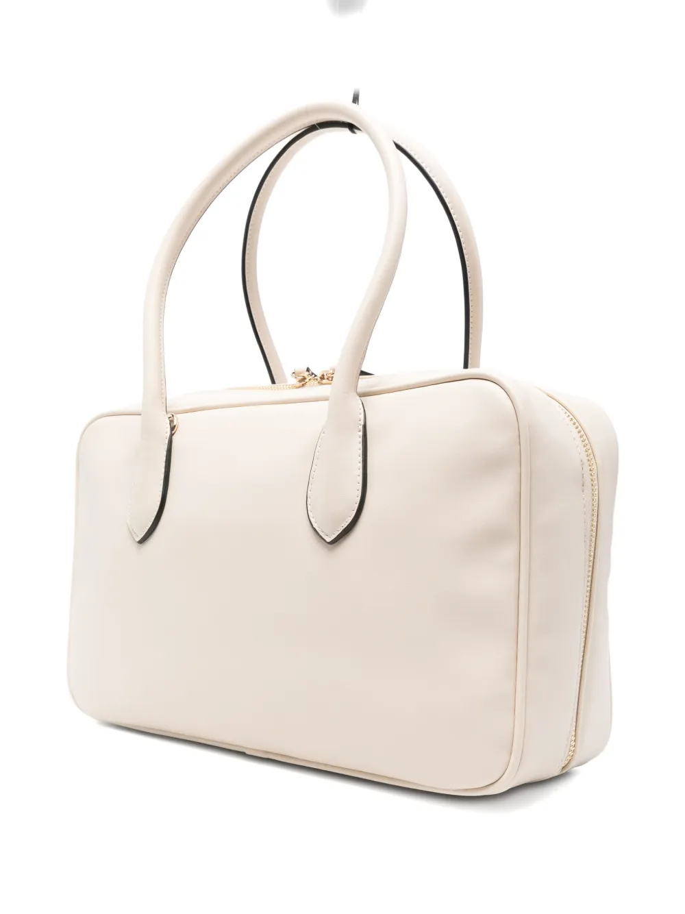 Twinset Logo-lettering Tote Bag In Gold
