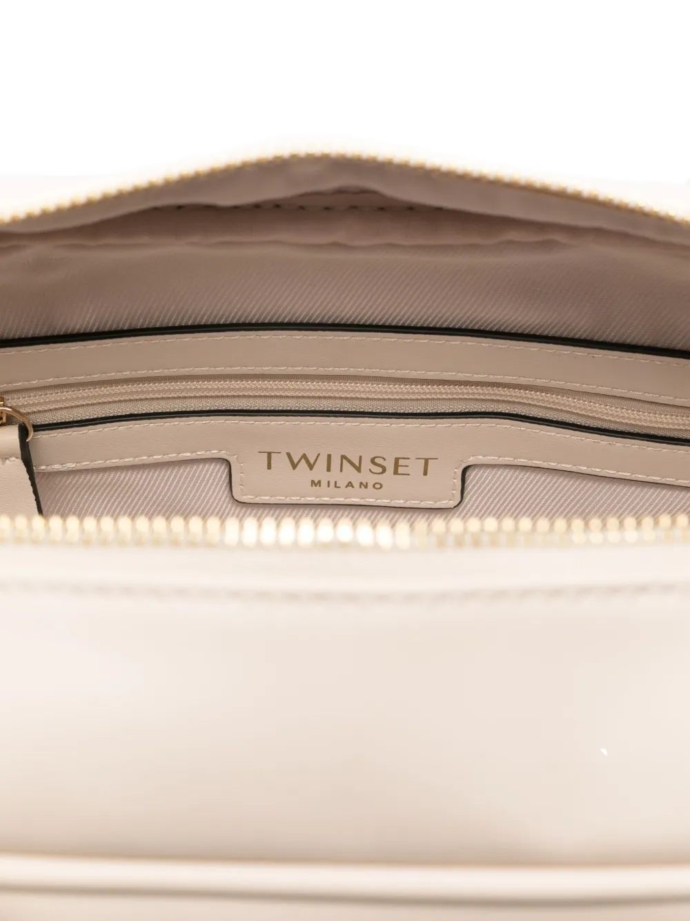Twinset Logo-lettering Tote Bag In Gold