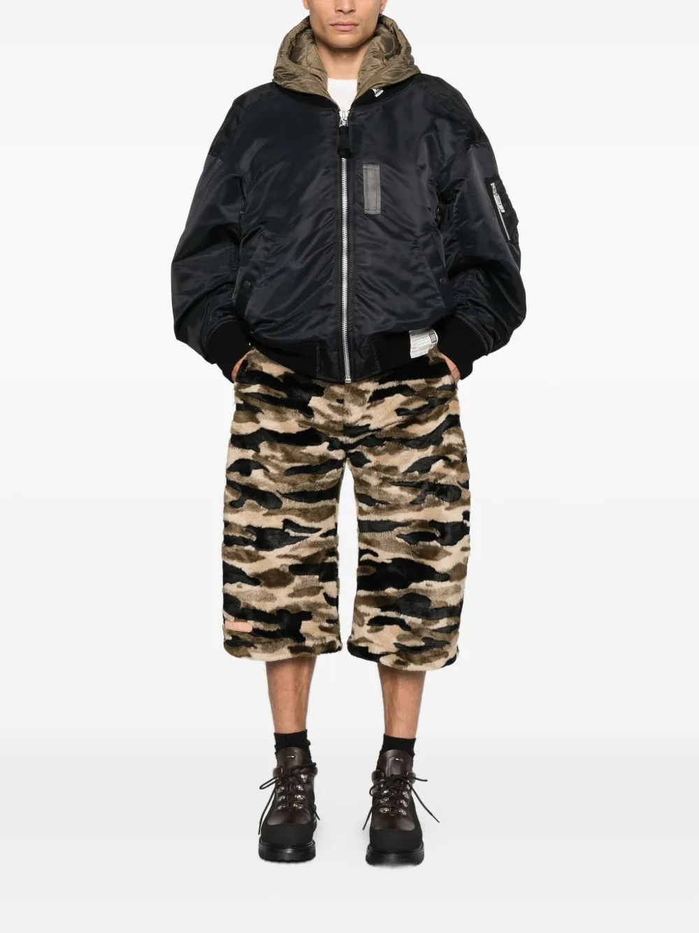 PDF Shorts met riemlussen - Groen