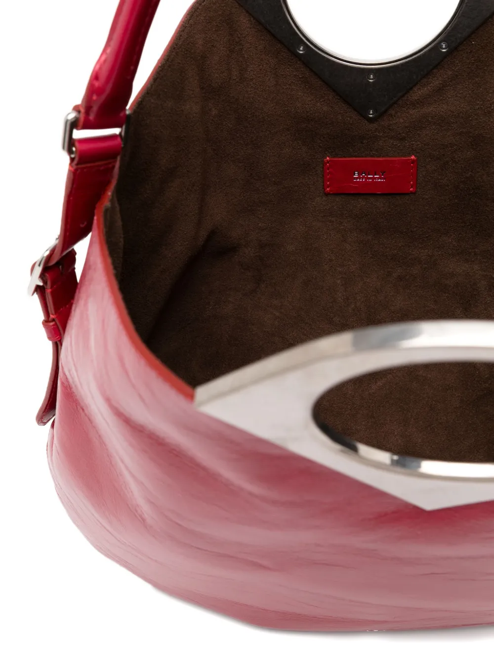 Bally Schoudertas met ring handgreep Rood