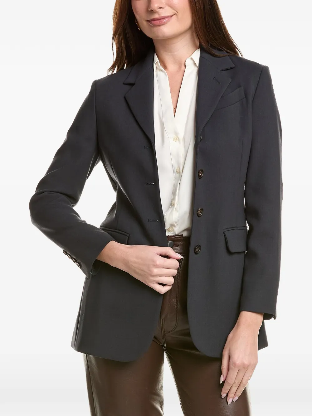 Brunello Cucinelli single-breasted blazer - Grey