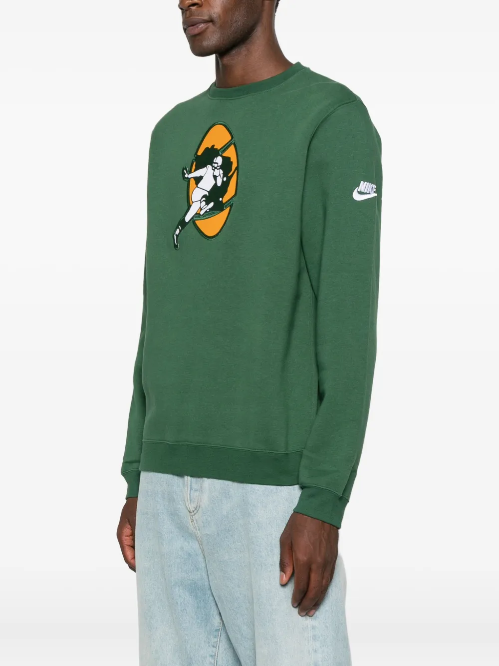 Nike Rewind Club sweater Groen