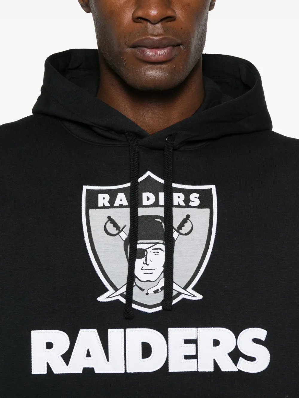 Nike X Nfl Las Vegas Raiders Logo-print Hoodie In Black