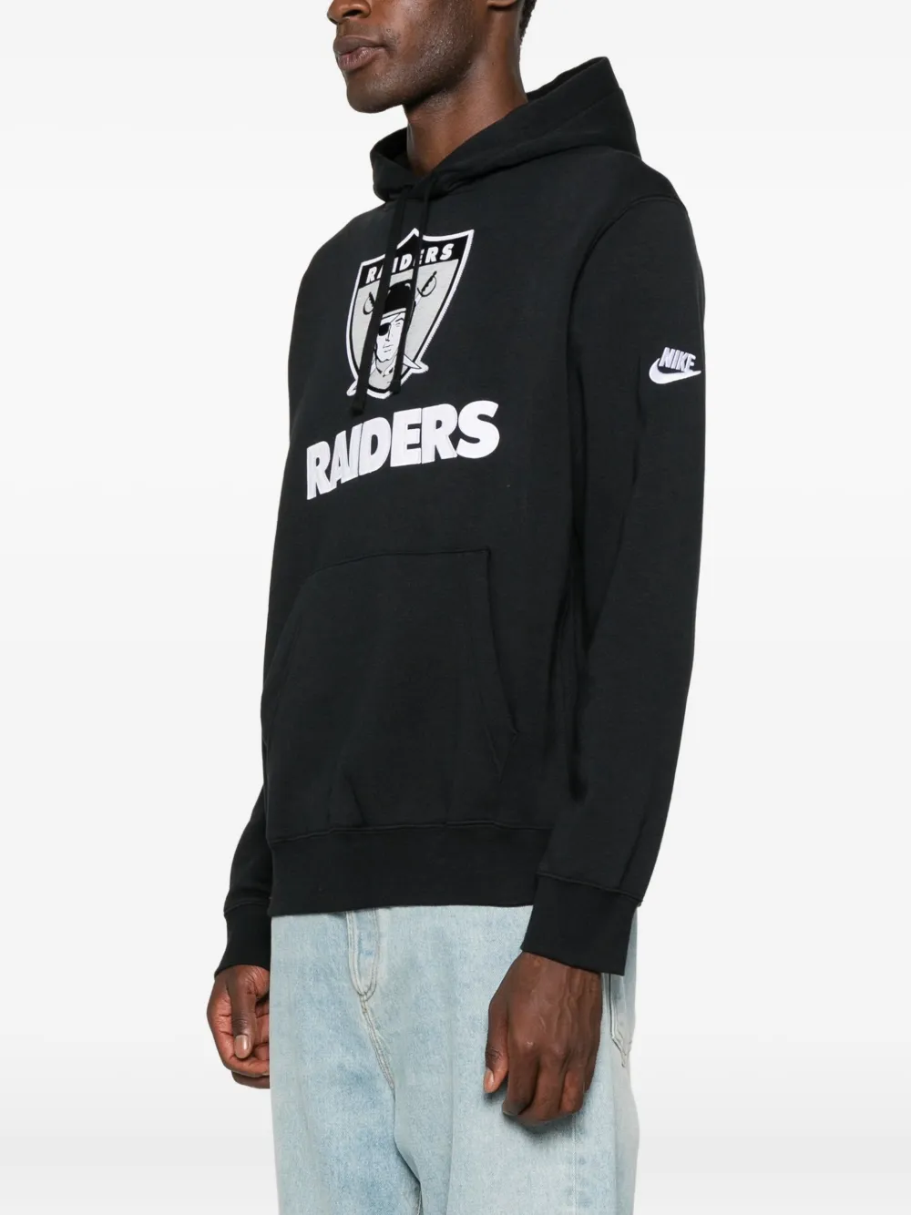Nike X Nfl Las Vegas Raiders Logo-print Hoodie In Black