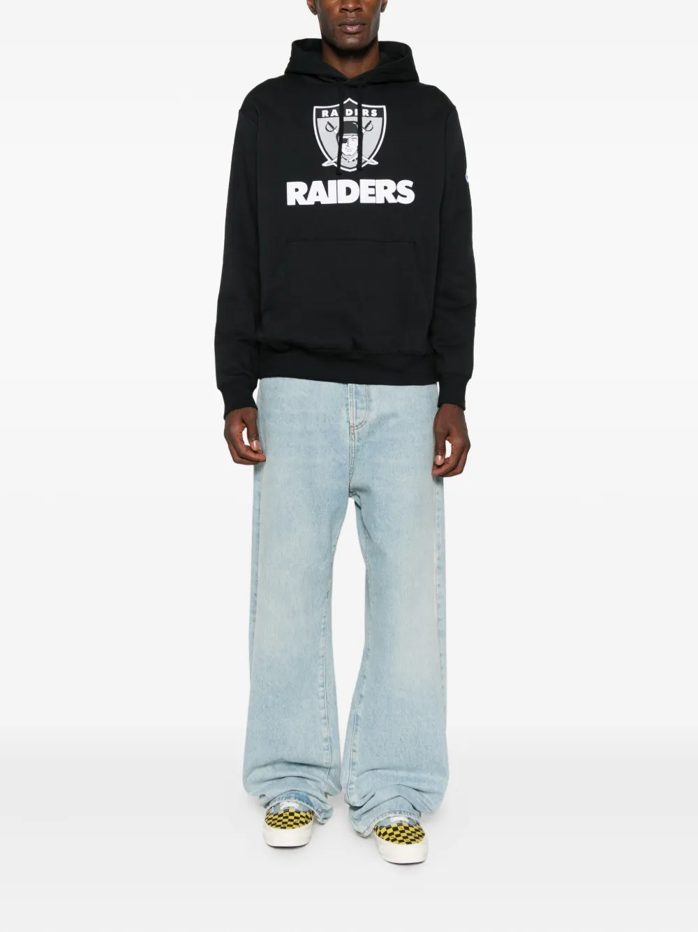 Nike X Nfl Las Vegas Raiders Logo-print Hoodie In Black