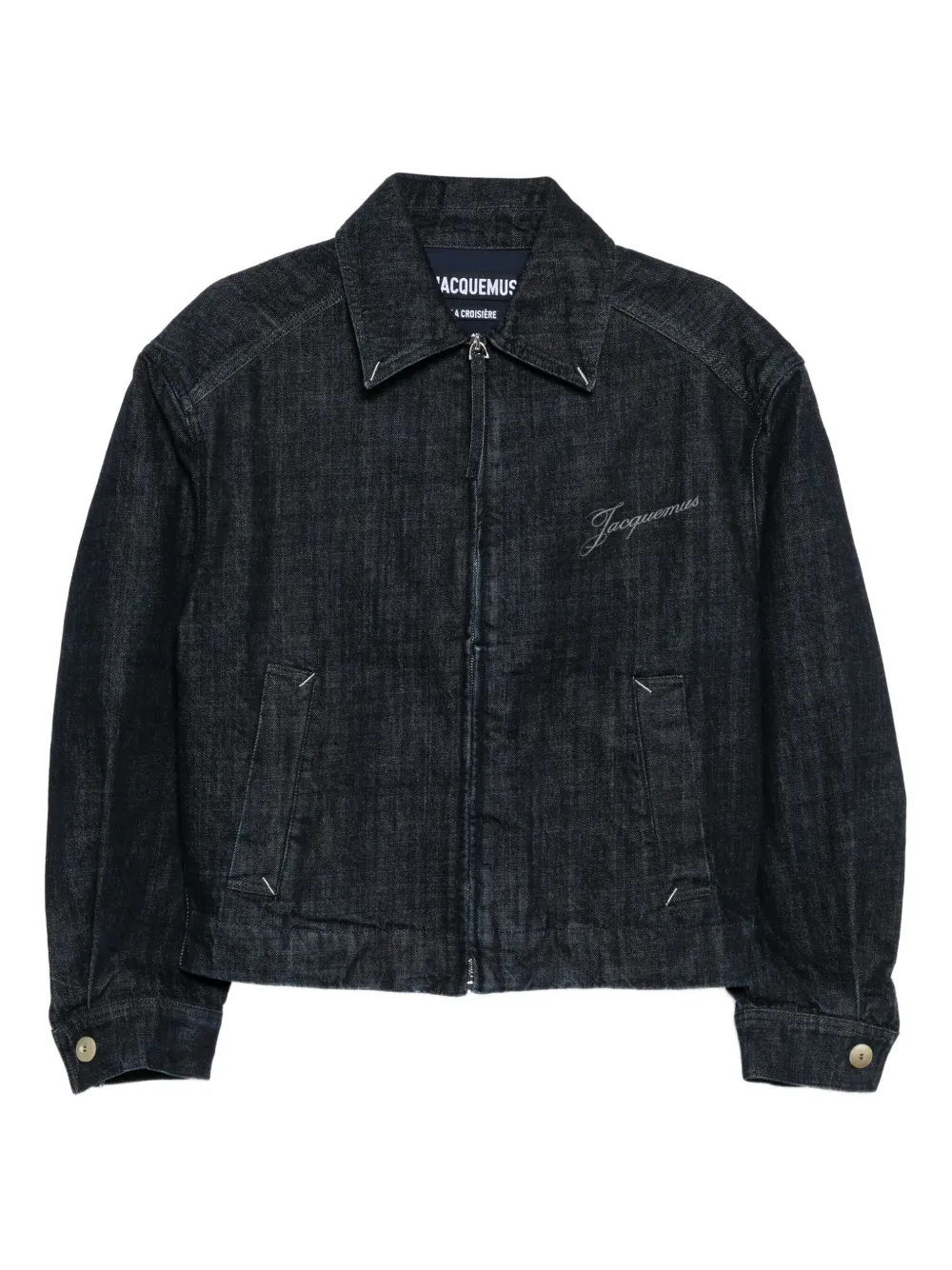 Jacquemus logo denim jacket – Gold