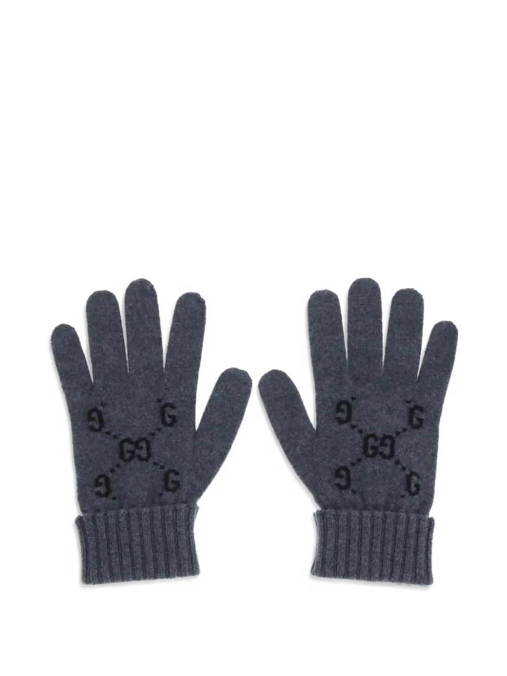 Gucci logo-pattern gloves | gris | Image 1