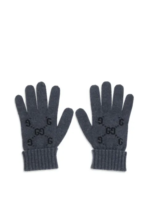 Gucci logo-pattern gloves