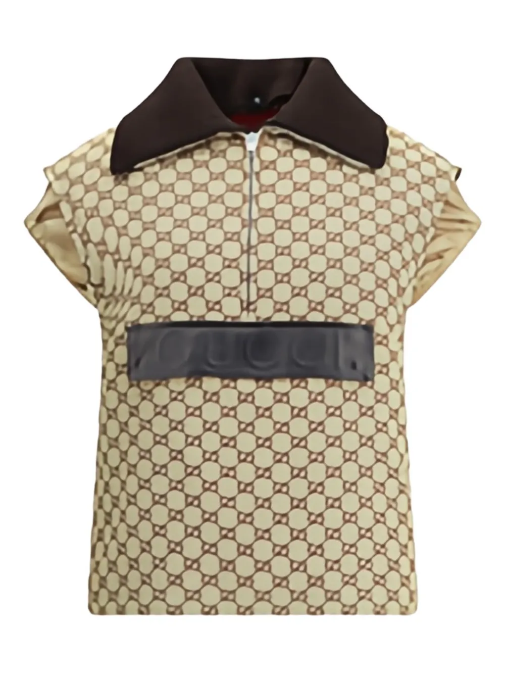 Gucci Bomber Gilet With Single Front Pocket In Multi
