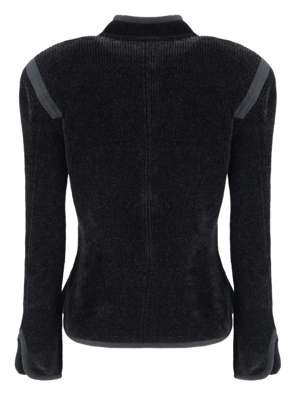 Giorgio Armani decorative button silk blazer | Black | Image 1