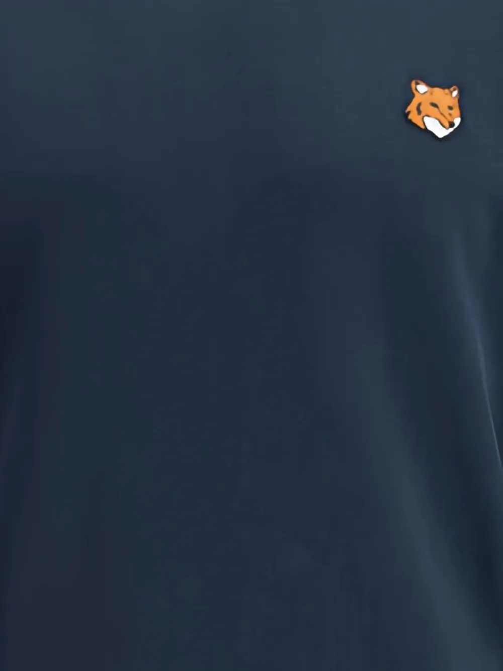 Maison Kitsuné Sweater met vossenpatch Blauw