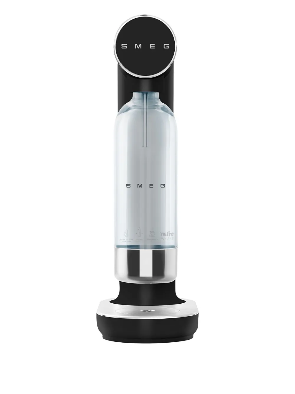 Smeg logo-print gasification machine (1l) | Black | Image 1