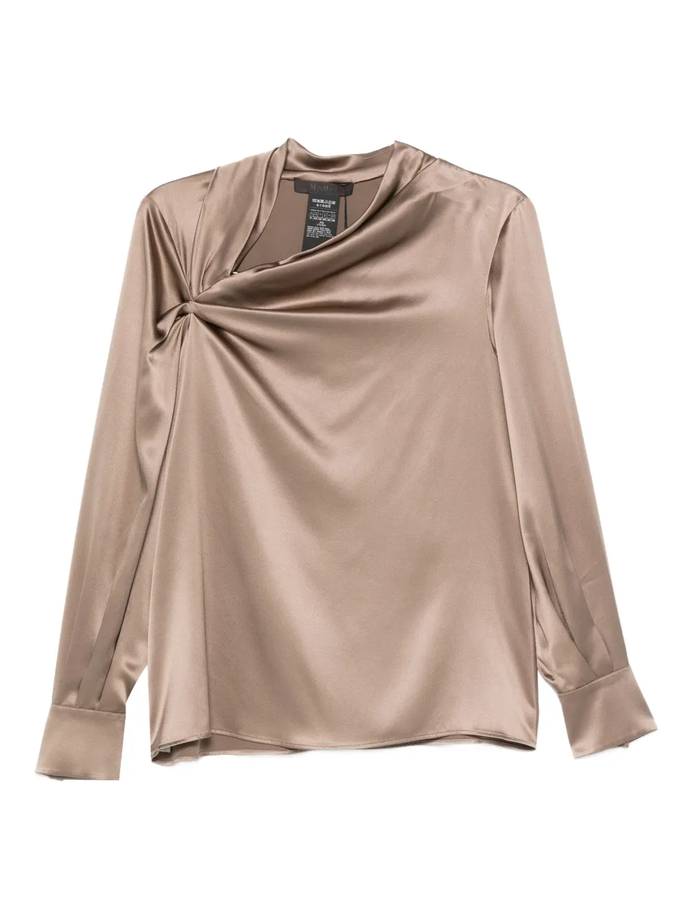Max Mara シルクサテン ブラウス - 002 NEUTRO Max Mara シルクサテン ブラウス - 002 NEUTRO