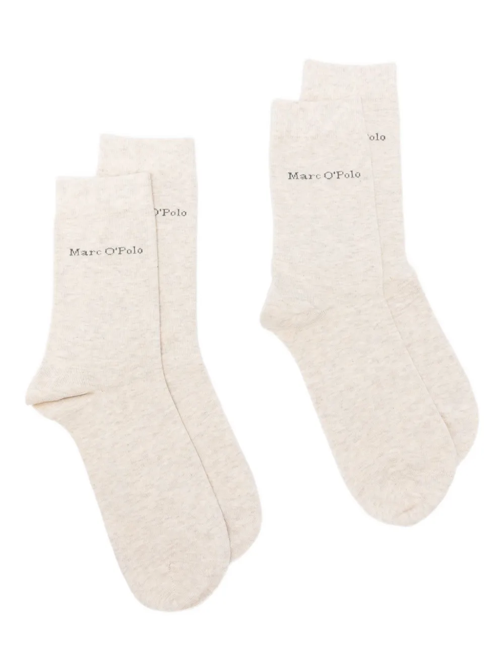 Marc O'polo Logo-intarsia Socks (pack Of Two) In Neutral