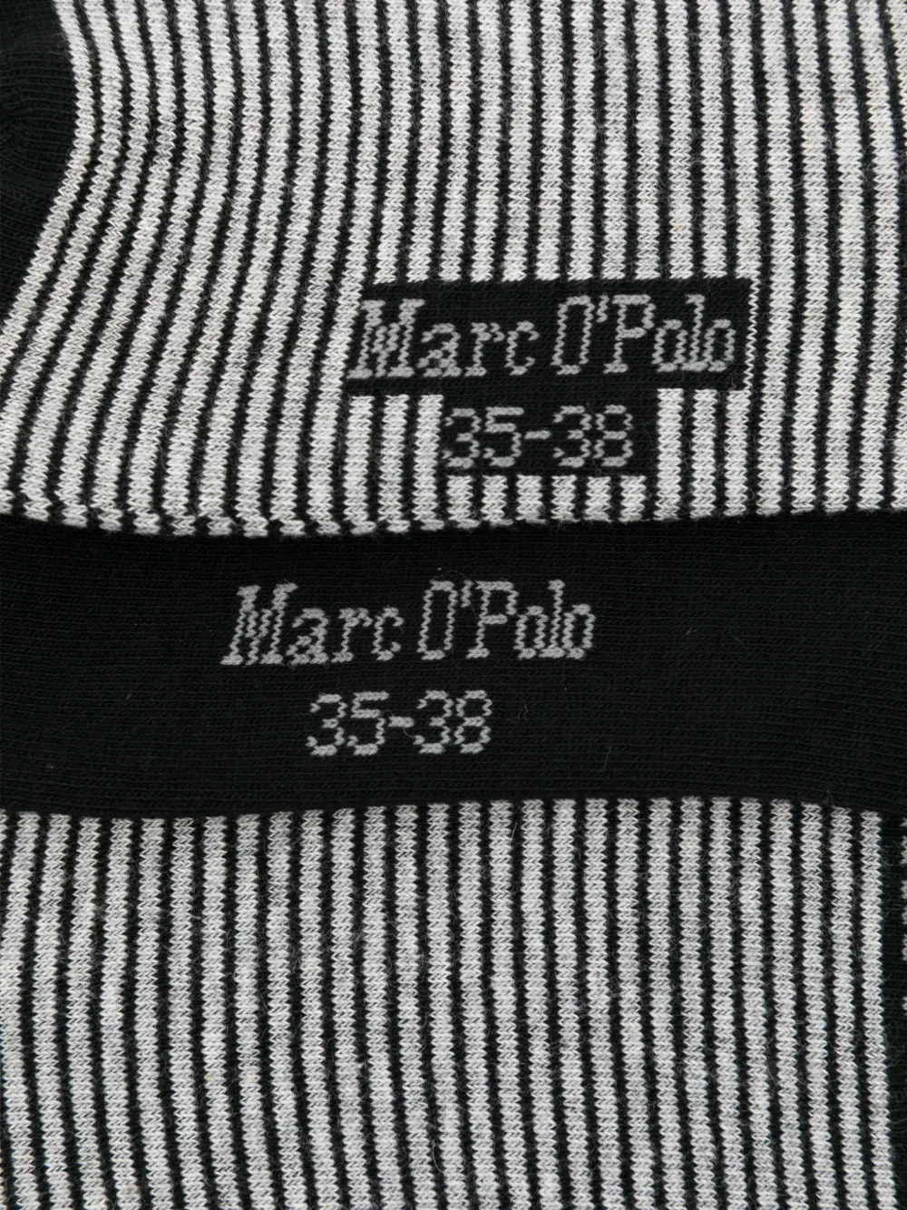 Marc O'polo Striped Socks In Gray