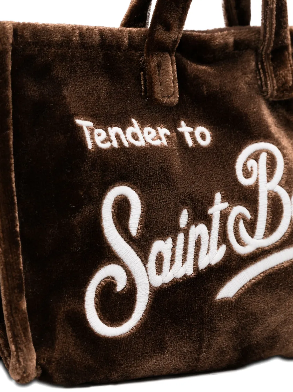 Mc2 Saint Barth Phone Tote Bag In Brown