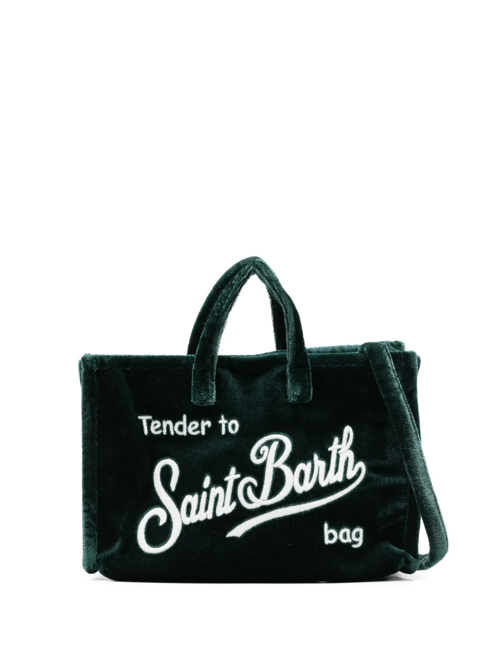 Mc2 Saint Barth Logo-embroidered Mini Bag In Green