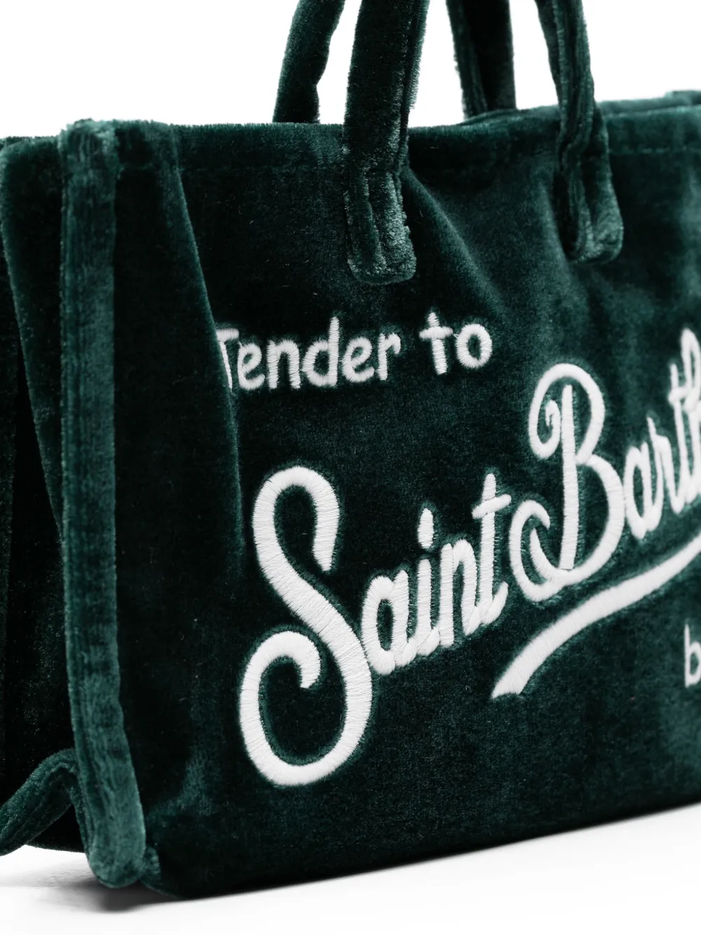 Mc2 Saint Barth Logo-embroidered Mini Bag In Green
