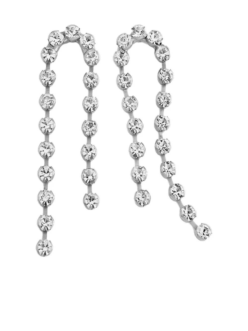 Forte Forte crystal drop earrings | Silver | Image 1