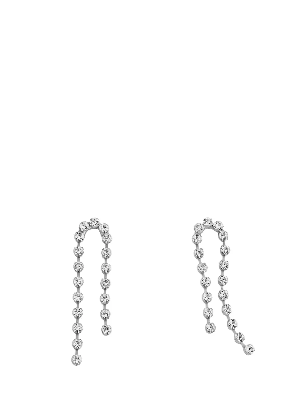 Forte Forte crystal drop earrings - Zilver
