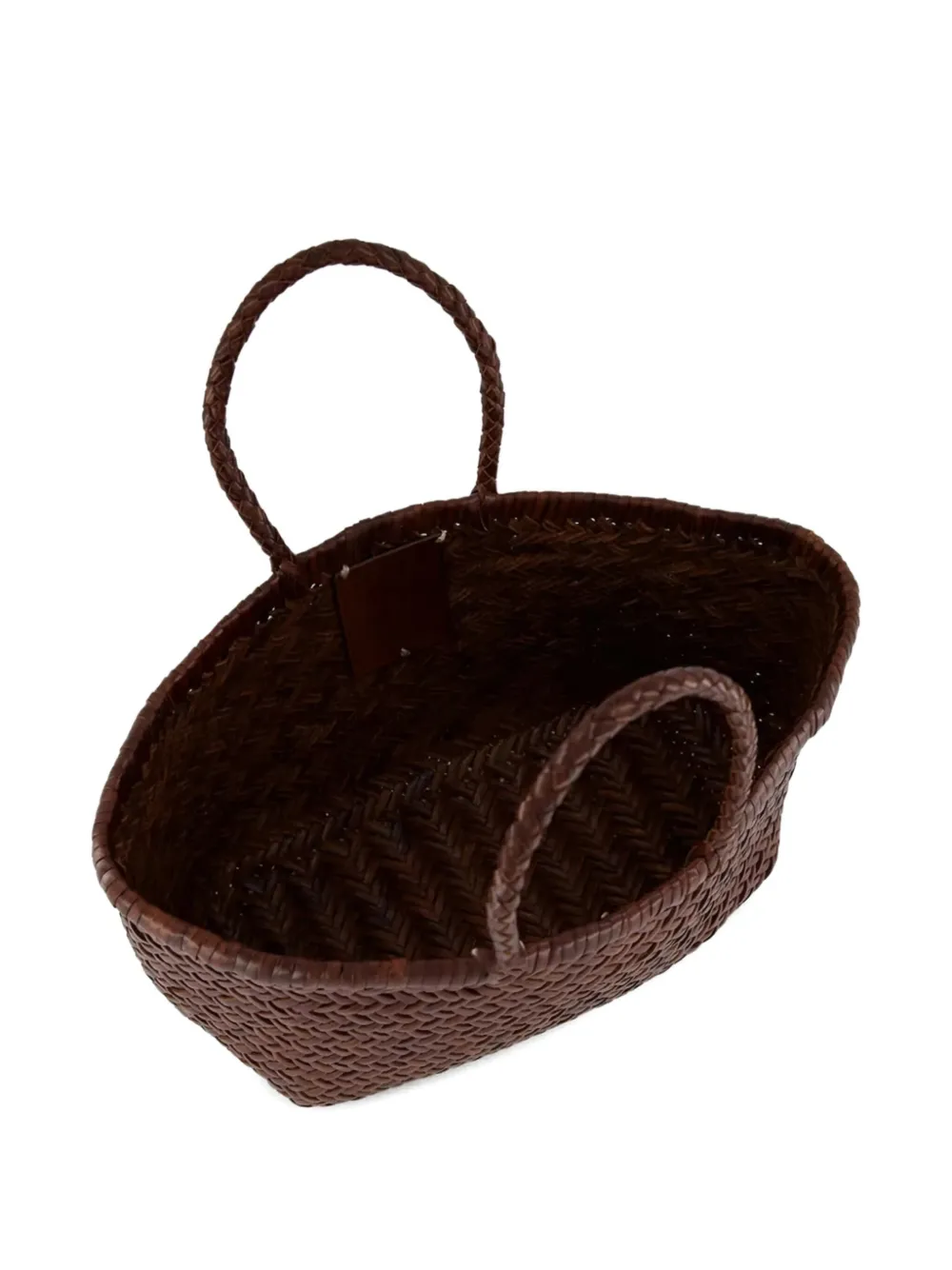 DRAGON DIFFUSION Handgeweven Triple Jump kleine tas - Bruin