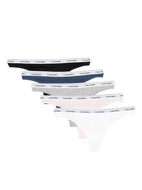 Calvin Klein lot de cinq strings à logo
