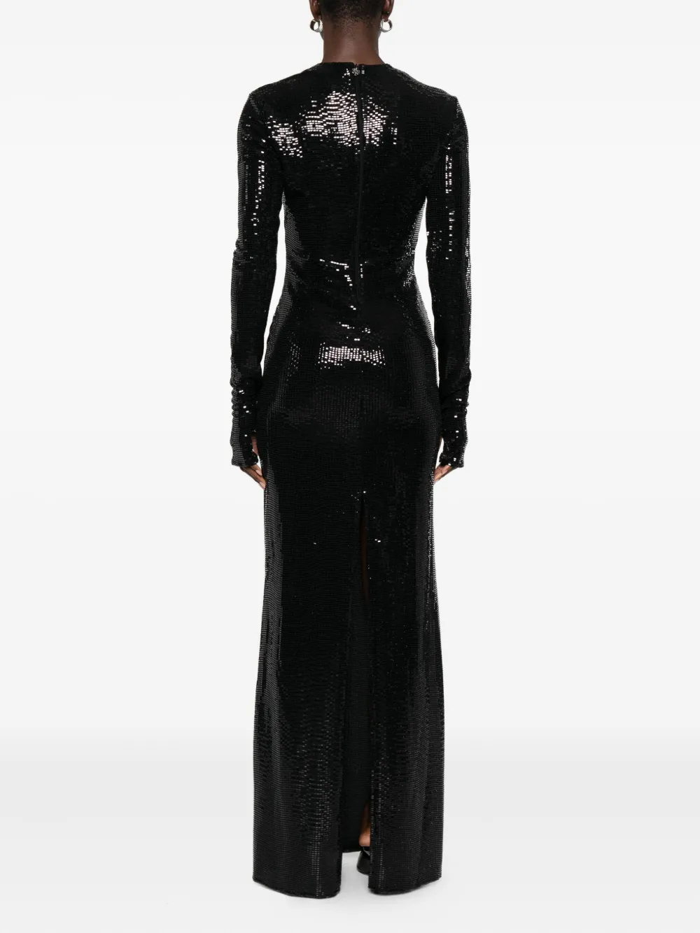 Aniye By Sequinned Long-sleeve Dress In Black