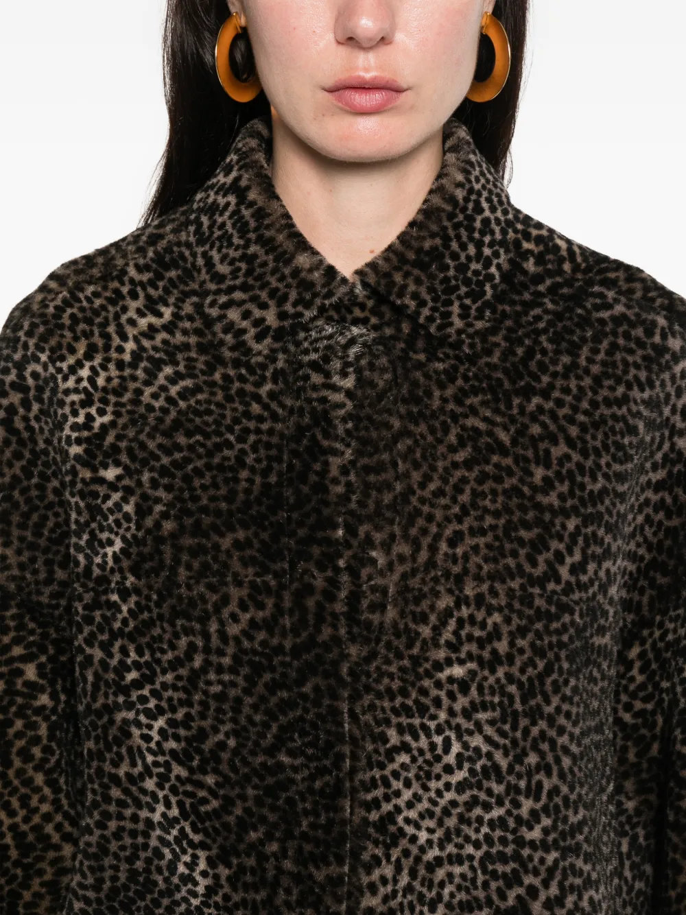 Santoro Animal-print Shirt In Black