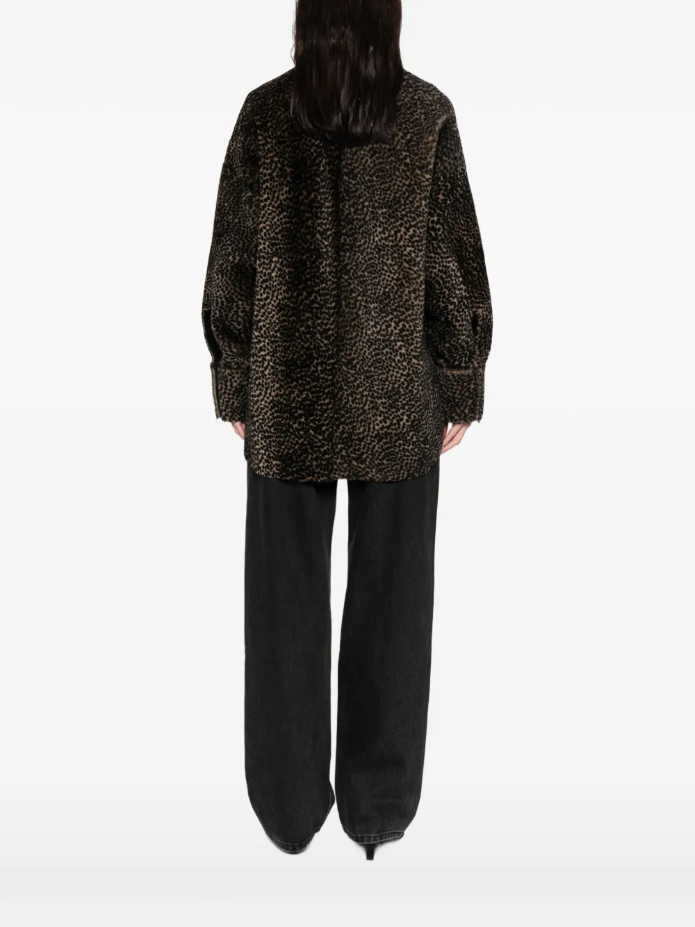 Santoro Animal-print Shirt In Black