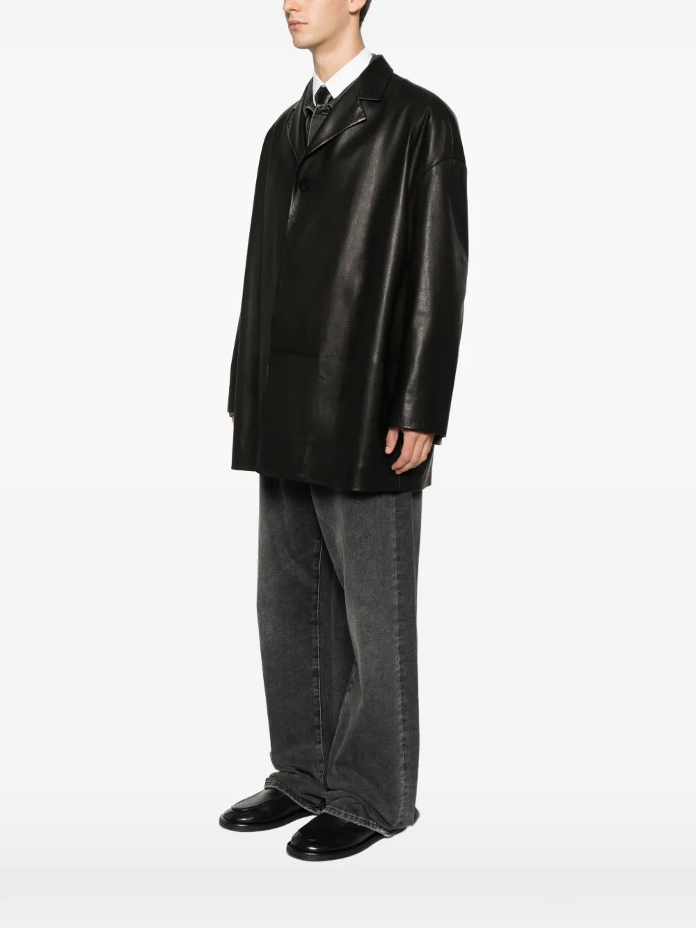 Fear Of God Leren jas Zwart