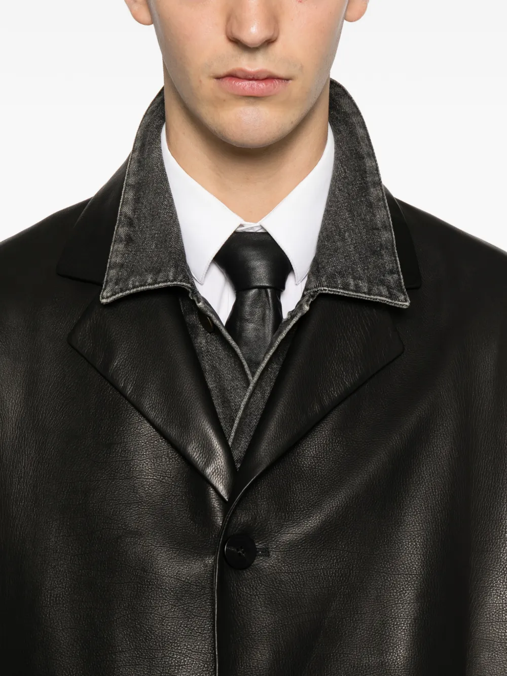 Fear Of God Leren jas Zwart