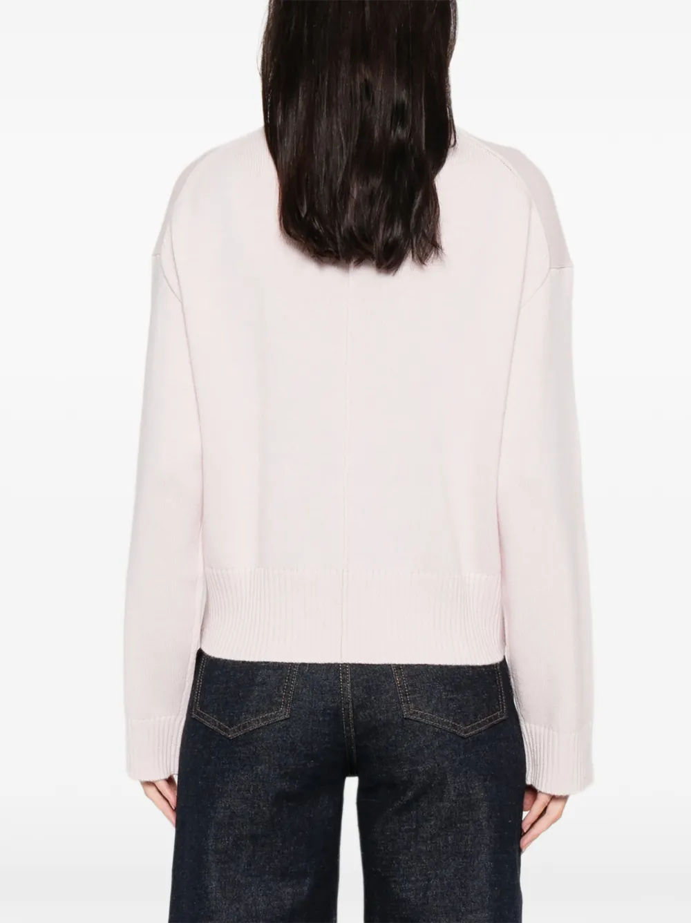 Allude roll-neck sweater Roze