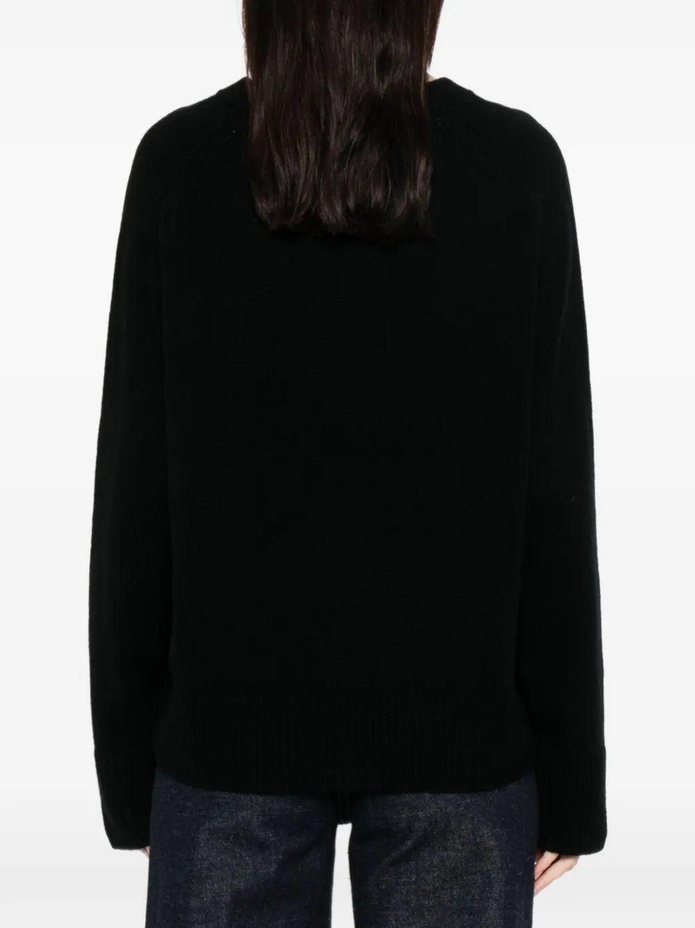 Allude Crew-neck Sweater In Black